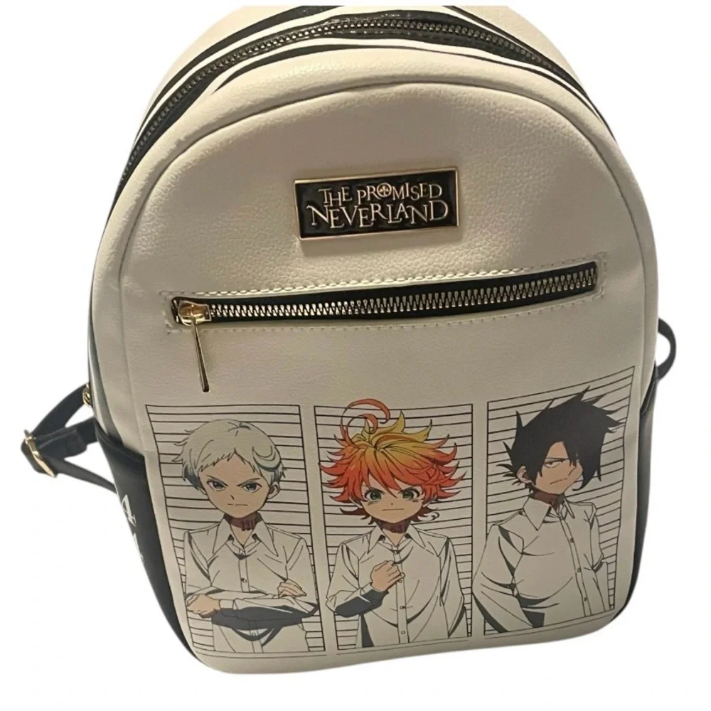 The Promised Neverland Mini Backpack Trio Emma Norman Ray Cosplay Orphan Numbers